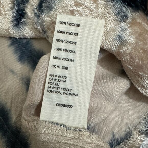 FREE PEOPLE Serious Swagger Maxi Skirt Tie Dye Velvet Pull On NWOT - Picture 8 of 10